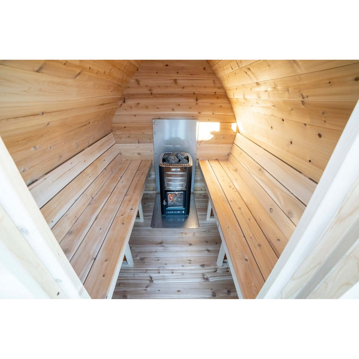 Dundalk LeisureCraft CT Mini POD 4 Person Outdoor Sauna CTC77MW