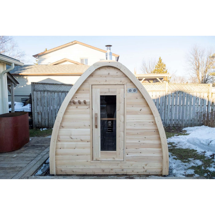 Dundalk LeisureCraft CT Mini POD 4 Person Outdoor Sauna CTC77MW