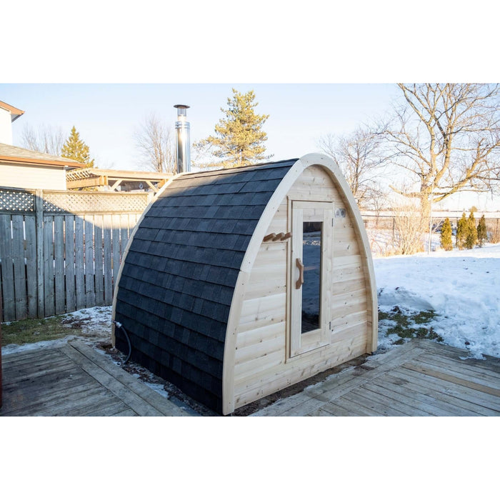 Dundalk LeisureCraft CT Mini POD 4 Person Outdoor Sauna CTC77MW