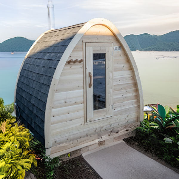 Dundalk LeisureCraft CT Mini POD 4 Person Outdoor Sauna CTC77MW