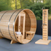 Dundalk LeisureCraft CT Tranquility 6 Person Barrel Sauna CTC2345