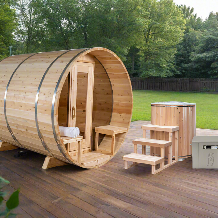 Dundalk LeisureCraft CT Tranquility 6 Person Barrel Sauna CTC2345