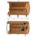 Dundalk LeisureCraft CT Tranquility 6 Person Barrel Sauna CTC2345