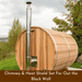 Dundalk LeisureCraft CT Tranquility 6 Person Barrel Sauna CTC2345
