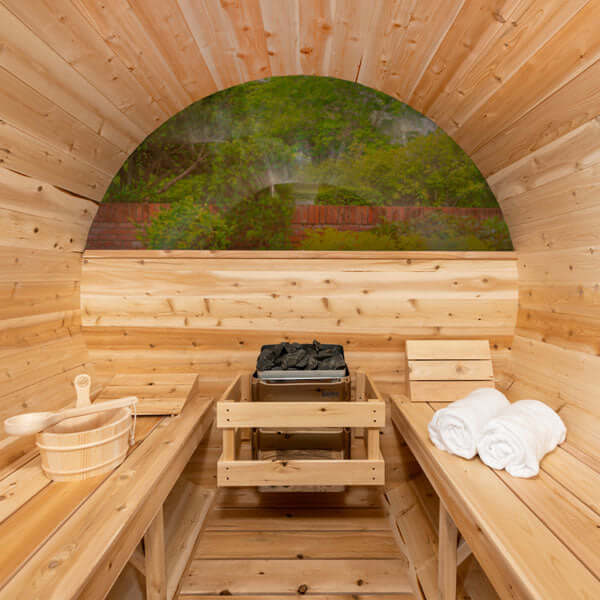 Dundalk LeisureCraft CT Tranquility 6 Person Barrel Sauna CTC2345