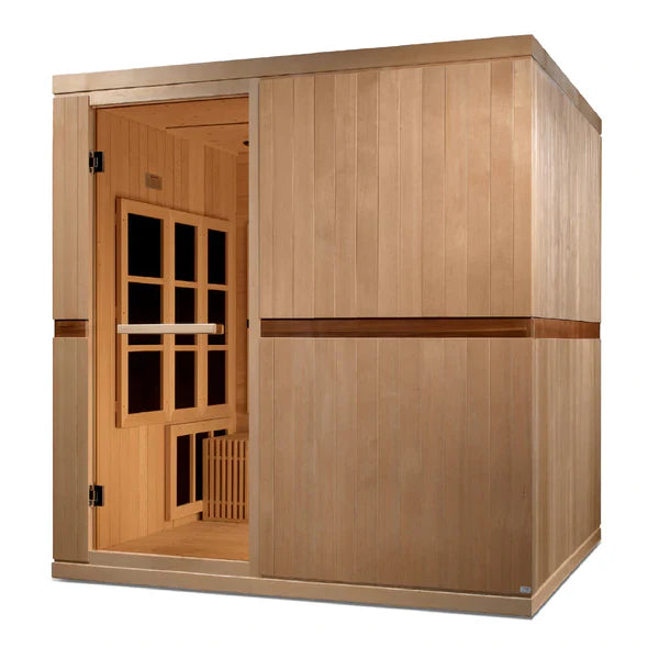 Golden Designs 2025 Catalonia 8 Person Near Zero EMF FAR IR Sauna (GDI-6880-02 Elite)