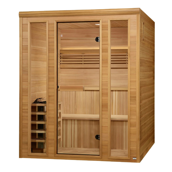 Golden Designs 2025 Engelberg 6 Person Traditional Steam Sauna (GDI-7060-01)