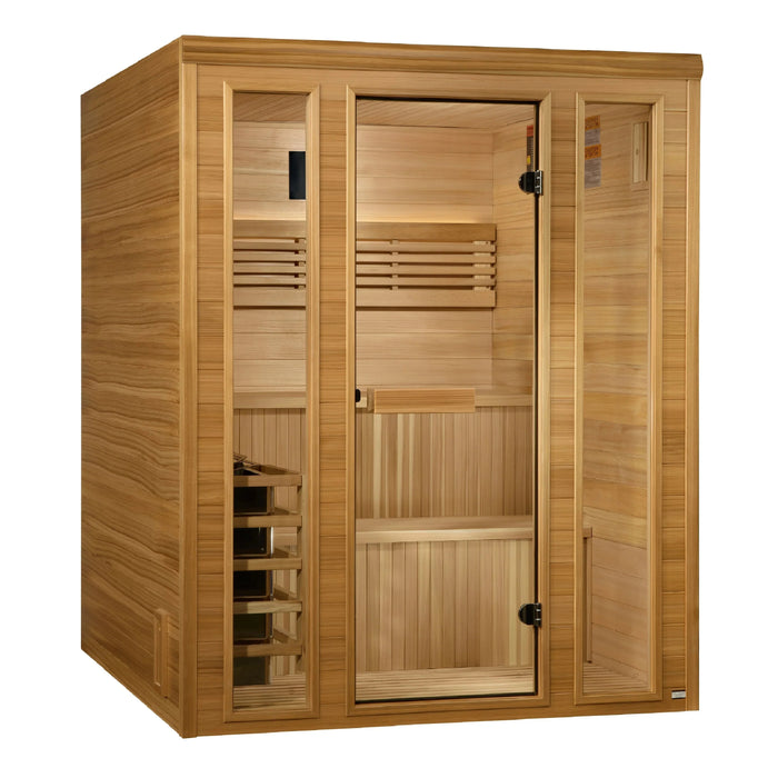 Golden Designs 2025 Engelberg 6 Person Traditional Steam Sauna (GDI-7060-01)