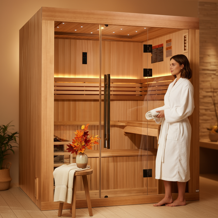 Golden Designs 2025 Updated Osla 6 Person Traditional Sauna (GDI-7689-02)