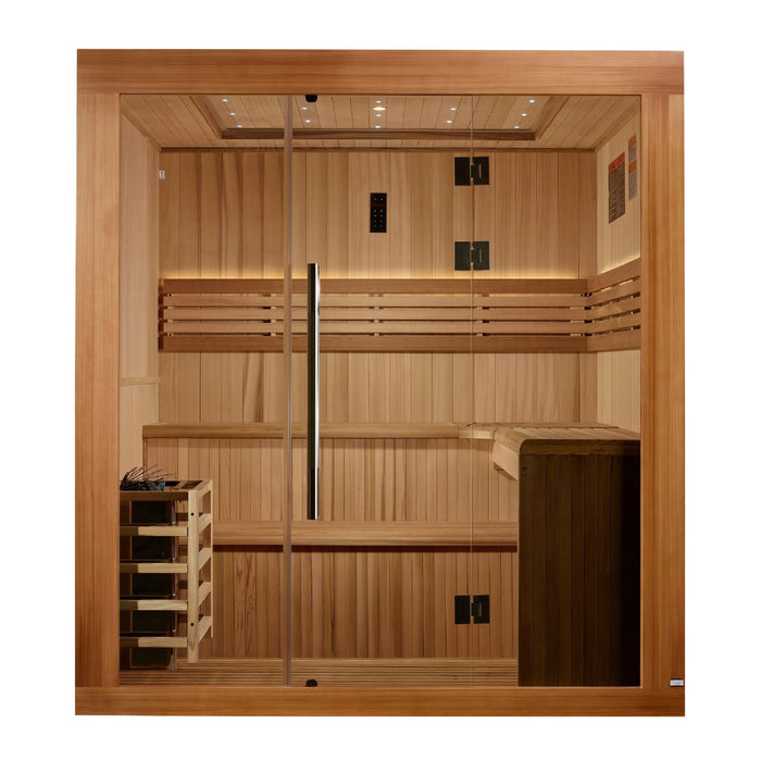 Golden Designs 2025 Updated Osla 6 Person Traditional Sauna (GDI-7689-02)