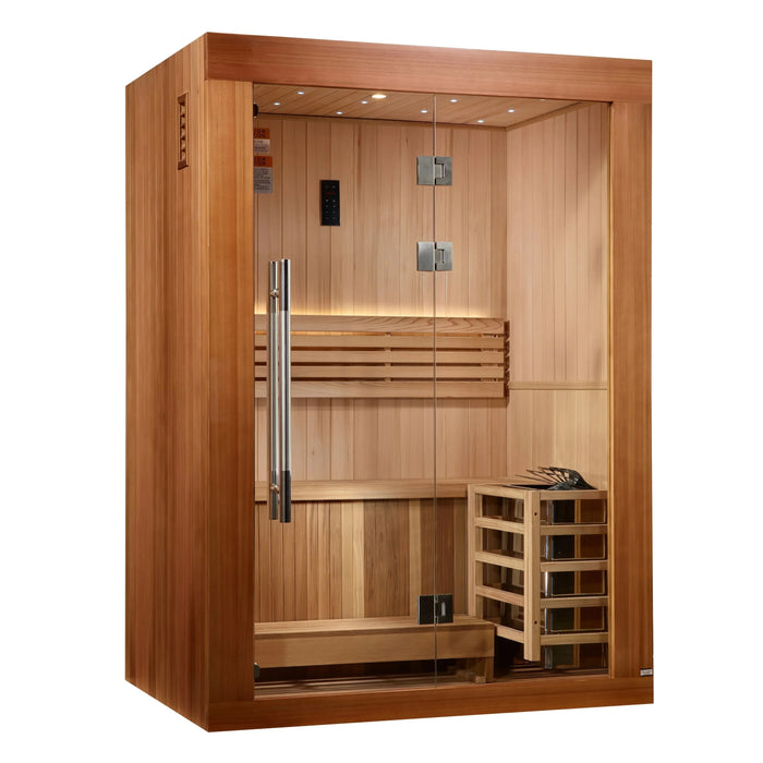 Golden Designs 2025 Updated Sundsvall 2 Person Traditional Sauna (GDI-7289-02)