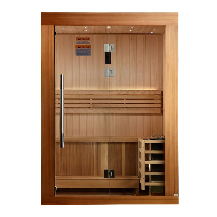 Golden Designs 2025 Updated Sundsvall 2 Person Traditional Sauna (GDI-7289-02)