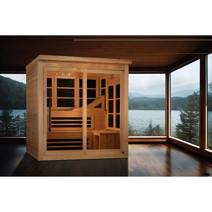 Golden Designs 6 Person Near Zero EMF Far IR Sauna (GDI-6996-02)