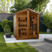 Golden Designs Kaskinen 6 Person Barn Hybrid Full Spectrum IR Outdoor Sauna (GDI-8526-01)
