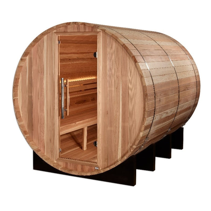 Golden Designs Klosters 6 Person Barrel Traditional Sauna (GDI-B006-01)