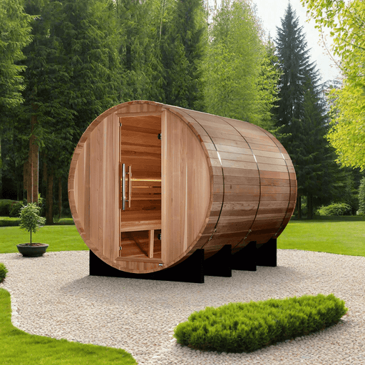 Golden Designs Klosters 6 Person Barrel Traditional Sauna (GDI-B006-01)