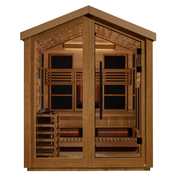 Golden Designs Loviisa 3 Person Barn Hybrid  Full Spectrum IR Outdoor Sauna (GDI-8523-01)