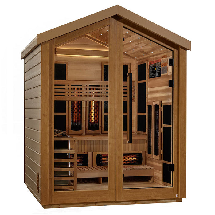 Golden Designs Loviisa 3 Person Barn Hybrid  Full Spectrum IR Outdoor Sauna (GDI-8523-01)