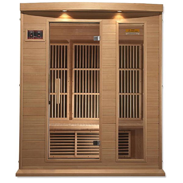Golden Designs Maxxus 3 Person Low EMF FAR IR Sauna (MX-K306-01)