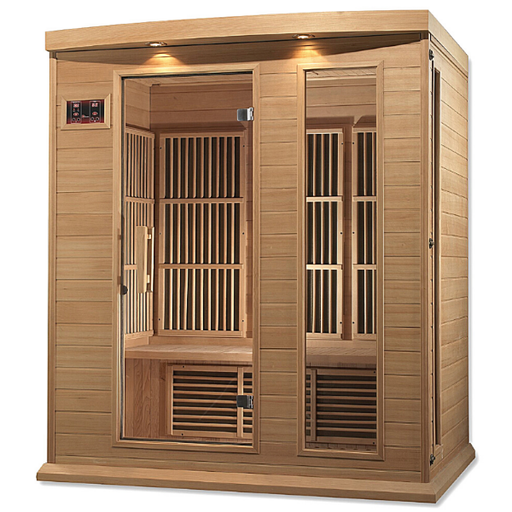 Golden Designs Maxxus 3 Person Low EMF FAR IR Sauna (MX-K306-01)
