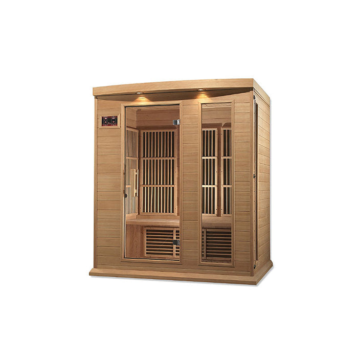 Golden Designs Maxxus 3 Person Low EMF FAR IR Sauna (MX-K306-01)