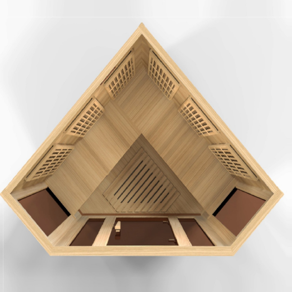 Golden Designs Maxxus 3 Person Low EMF FAR IR Sauna (MX-K356-01)