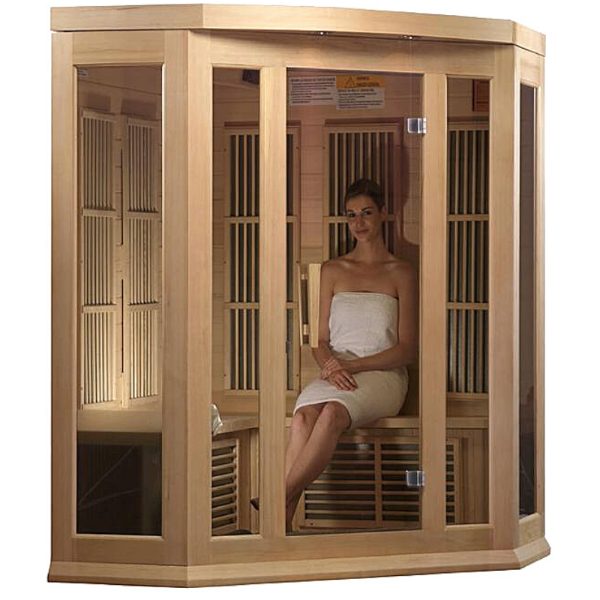 Golden Designs Maxxus 3 Person Low EMF FAR IR Sauna (MX-K356-01)