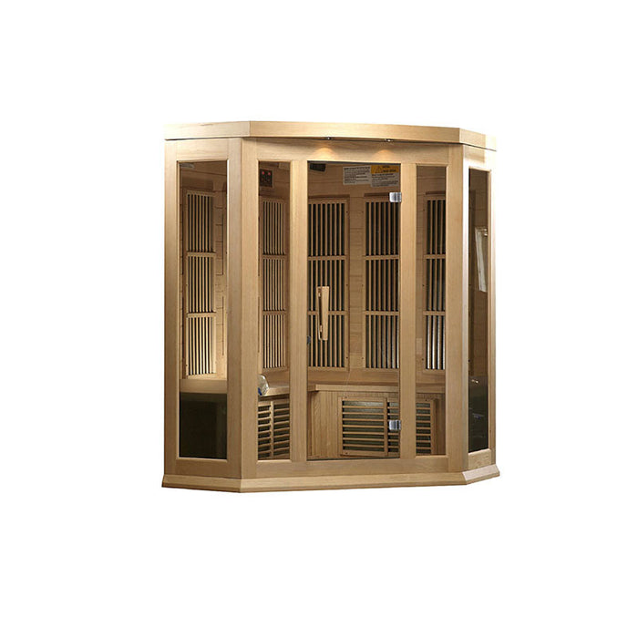 Golden Designs Maxxus 3 Person Low EMF FAR IR Sauna (MX-K356-01)
