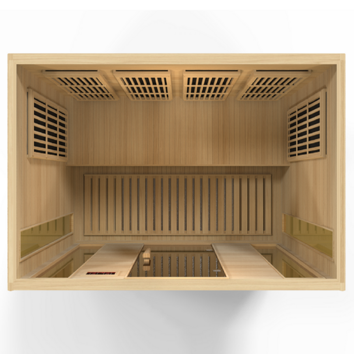 Golden Designs Maxxus 4 Person Low EMF FAR IR Sauna (MX-K406-01)
