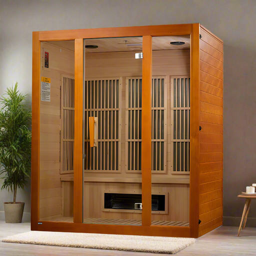 Golden Designs Maxxus Alpine Dual Tech 3 person Low EMF FAR IR Sauna (MX-J306-02S)
