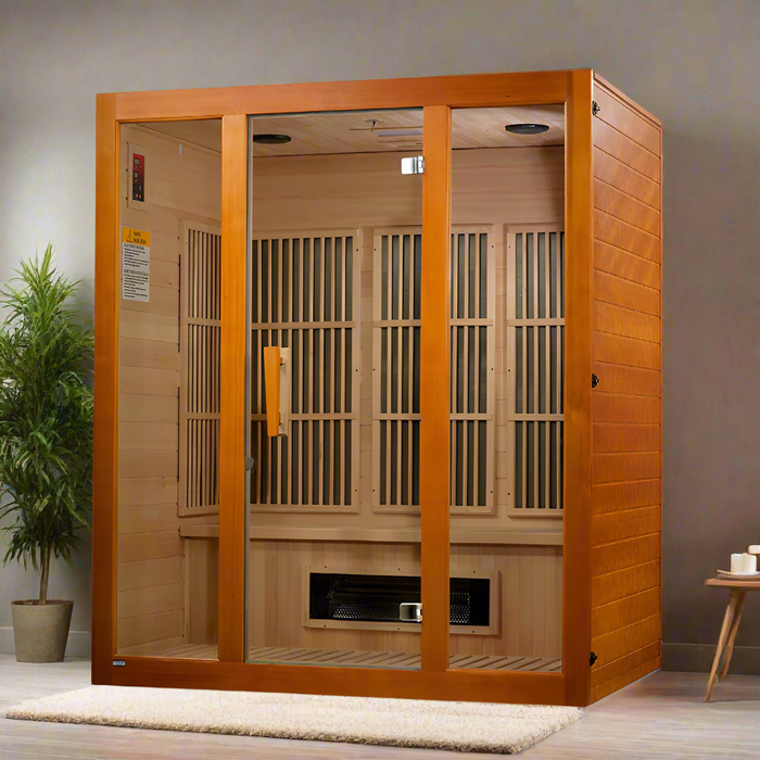 Golden Designs Maxxus Alpine Dual Tech 3 person Low EMF FAR IR Sauna (MX-J306-02S)
