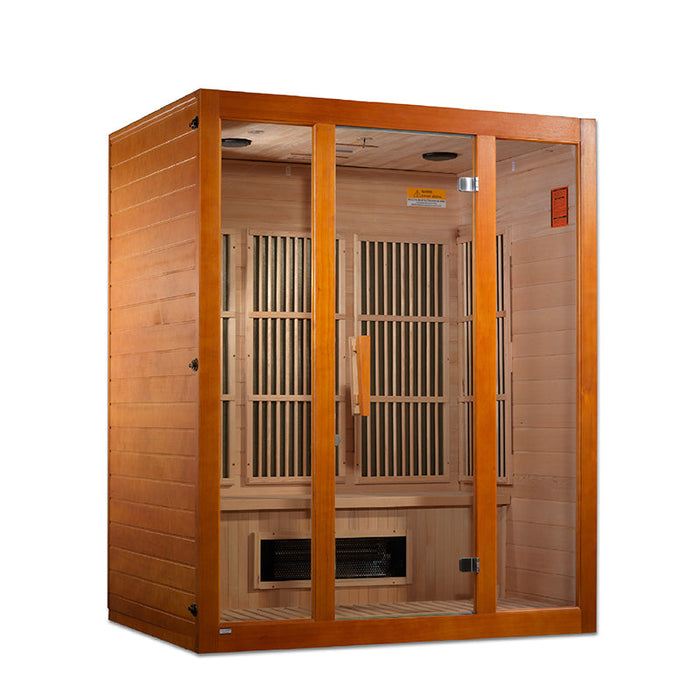 Golden Designs Maxxus Alpine Dual Tech 3 person Low EMF FAR IR Sauna (MX-J306-02S)
