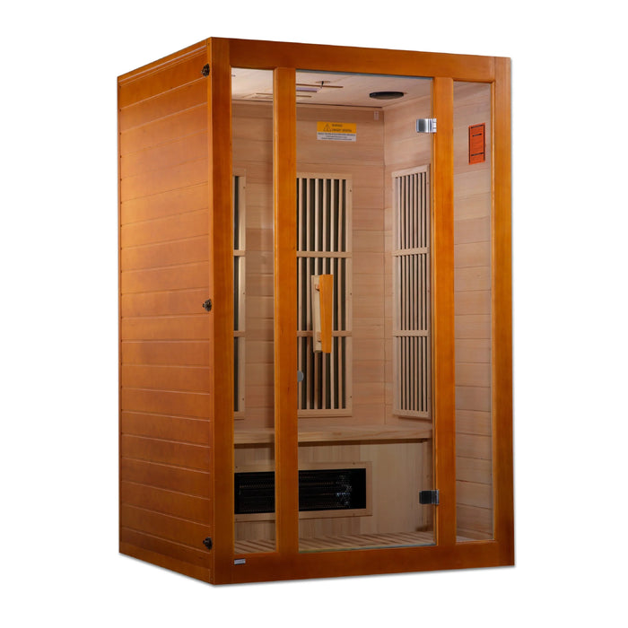 Golden Designs Maxxus Aspen Dual Tech 2 person Low EMF FAR IR Sauna (MX-J206-02S)
