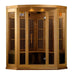 Golden Designs Maxxus Avignon 3 Person Corner Near Zero EMF FAR IR Sauna (MX-K356-01-ZF CED)