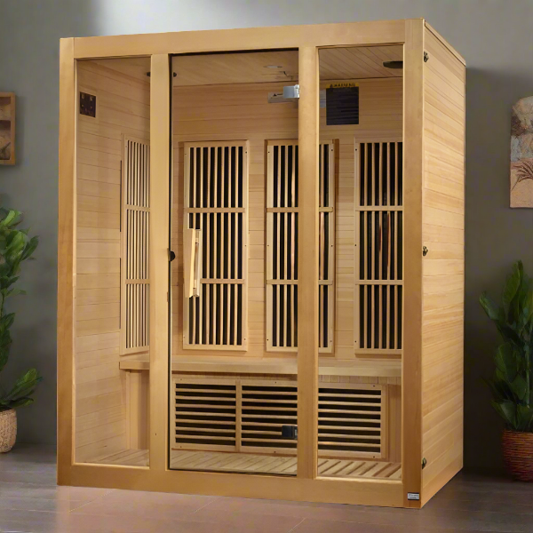 Golden Designs Maxxus Bellevue 3 Person Low EMF FAR IR Sauna (MX-J306-01)