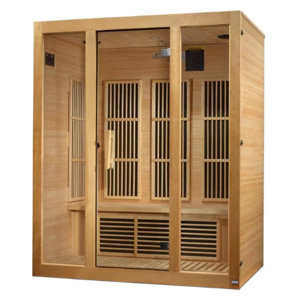 Golden Designs Maxxus Bellevue 3 Person Low EMF FAR IR Sauna (MX-J306-01)