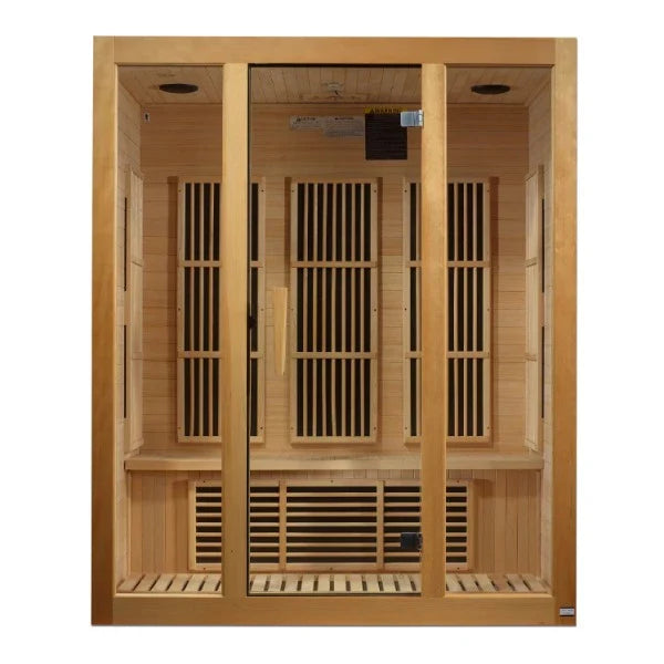 Golden Designs Maxxus Bellevue 3 Person Low EMF FAR IR Sauna (MX-J306-01)