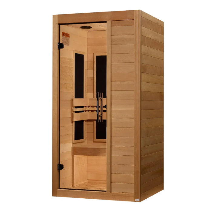 Golden Designs Maxxus S-Line 1 Person Low EMF FAR IR Sauna (MX-S106-01)
