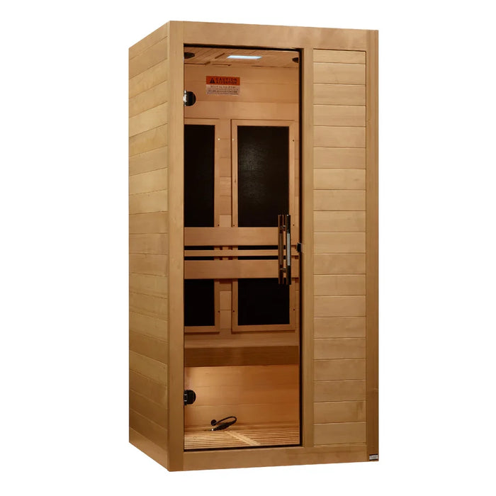 Golden Designs Maxxus S-Line 1 Person Low EMF FAR IR Sauna (MX-S106-01)