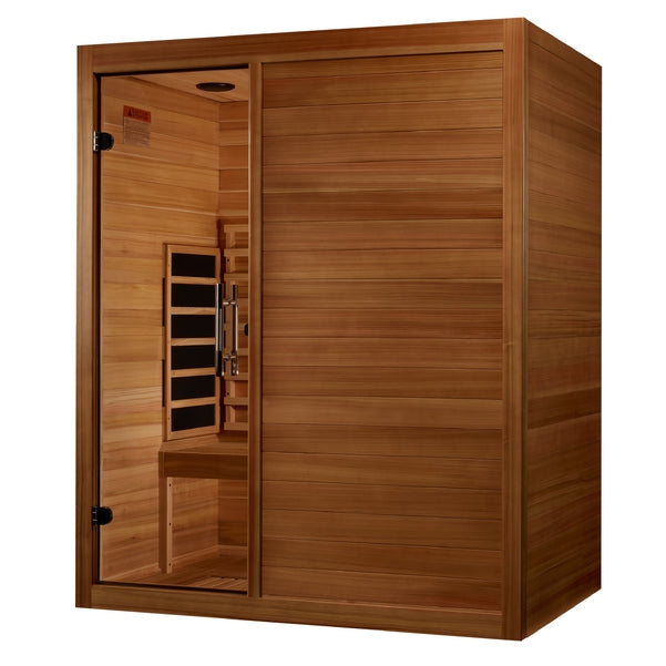 Golden Designs Maxxus S-Line 3 Person Full Spectrum IR Sauna (MX-S306-01-FS-PC)
