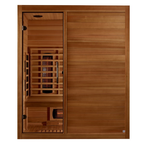 Golden Designs Maxxus S-Line 3 Person Full Spectrum IR Sauna (MX-S306-01-FS-PC)
