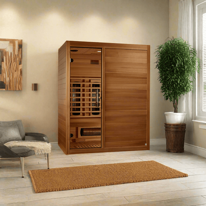 Golden Designs Maxxus S-Line 3 Person Full Spectrum IR Sauna (MX-S306-01-FS-PC)