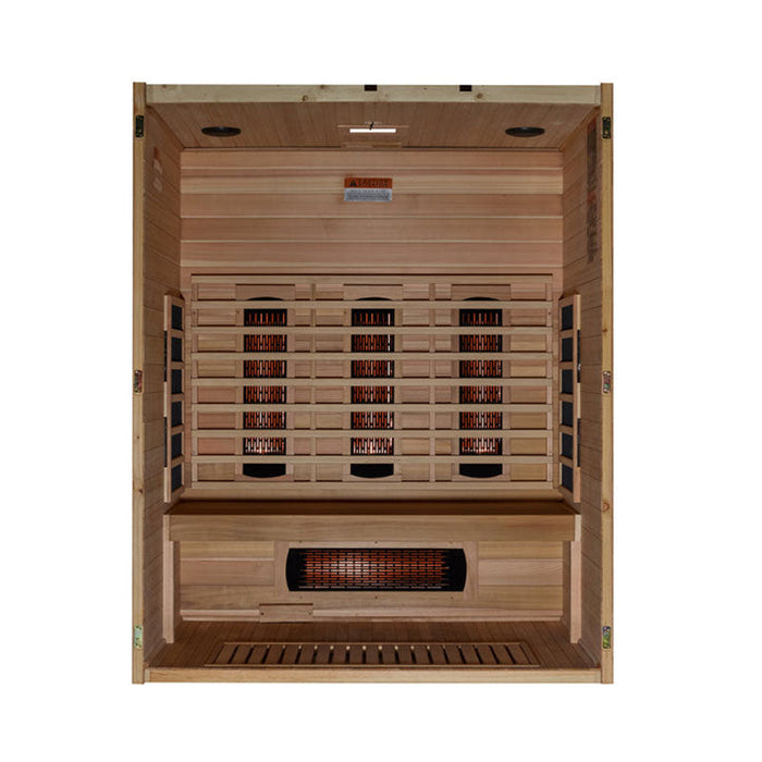 Golden Designs Maxxus S-Line 3 Person Full Spectrum IR Sauna (MX-S306-01-FS-PC)