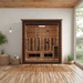 Golden Designs Visby 3 Person Outdoor-Indoor PureTech™ Hybrid Full Spectrum Sauna (GDI-8223-01)