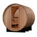 Golden Designs Zurich 4 Person Barrel with Bronze Privacy View Traditional Sauna (GDI-B024-01)