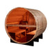 Golden Designs Zurich 4 Person Barrel with Bronze Privacy View Traditional Sauna (GDI-B024-01)