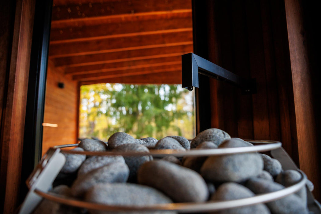 Harvia Cilindro PC90 9kW Electric Sauna Heater (Built-In Controls, Stainless Steel Tower, 141–494 cu. ft.)