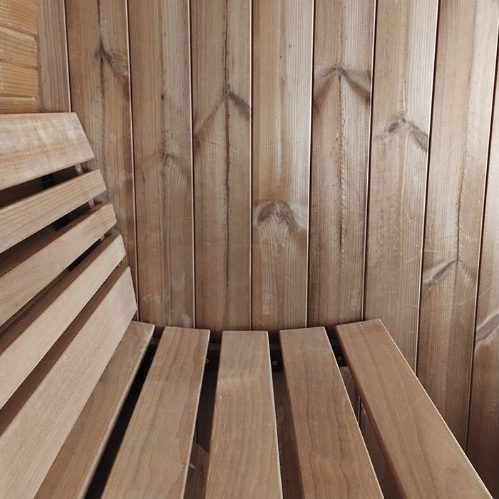 SaunaLife 2-4-Person E6 ERGO Series Barrel Sauna