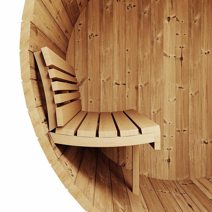 SaunaLife 2-4-Person E6 ERGO Series Barrel Sauna