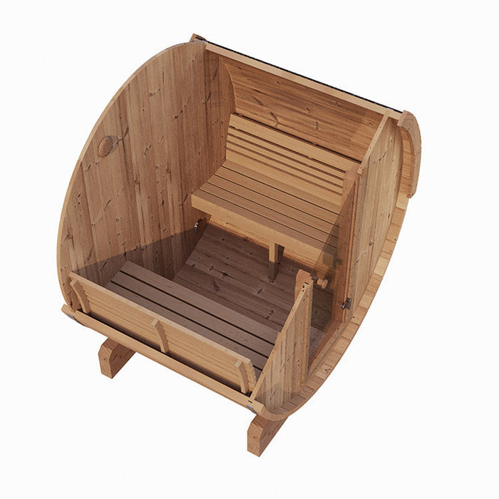 SaunaLife 2-4-Person E6 ERGO Series Barrel Sauna